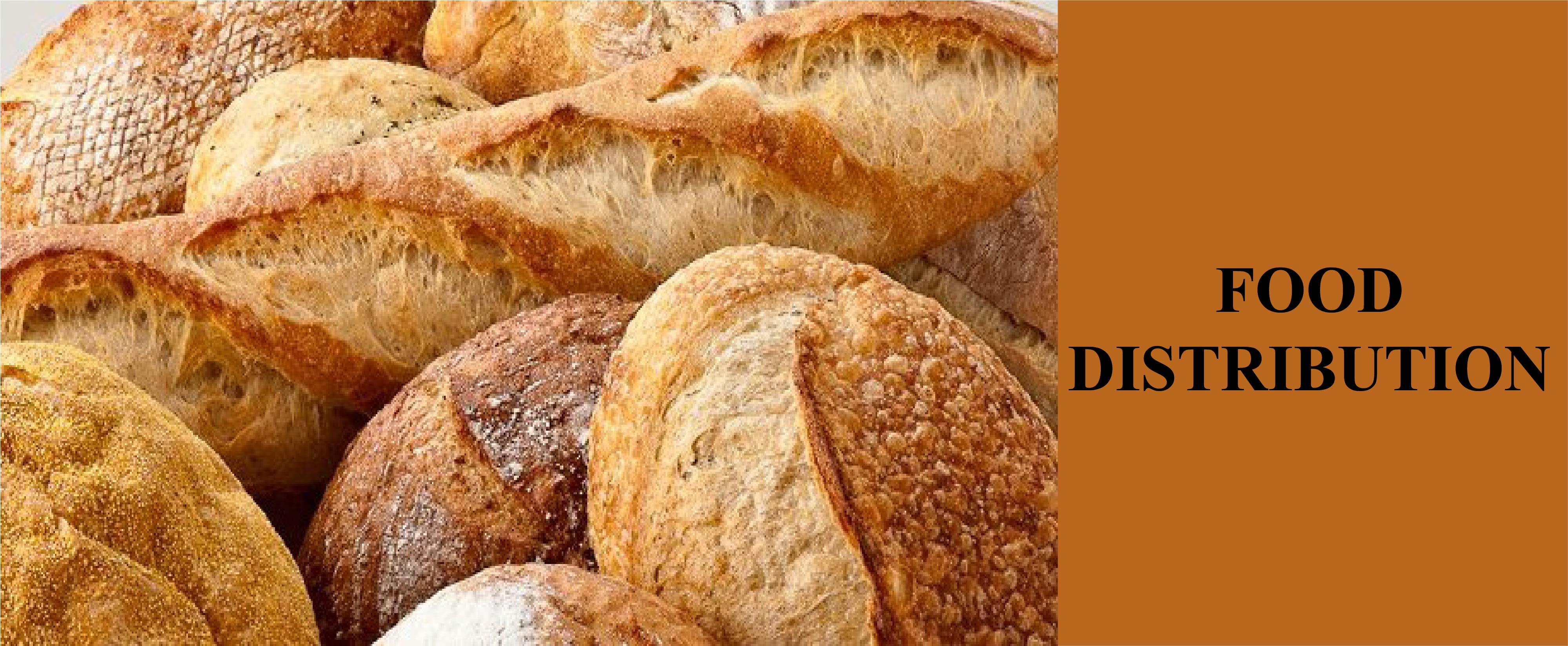 Distribute donated bread to those in need
