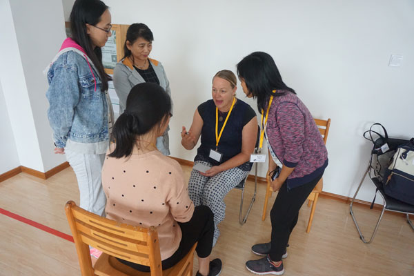 Breakout group at the ROL Autism workshop in Jinan, China