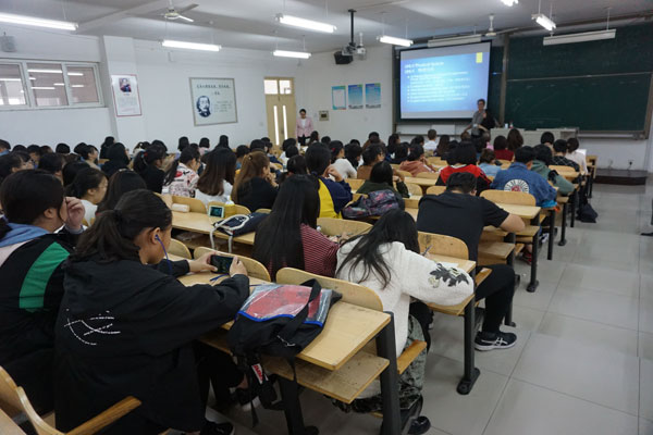 Our second day at Qilu University in Jinan, China.