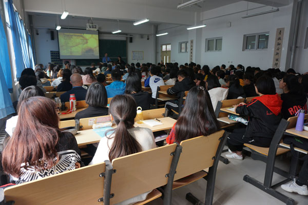 Our first day at Qilu University in Jinan, China.